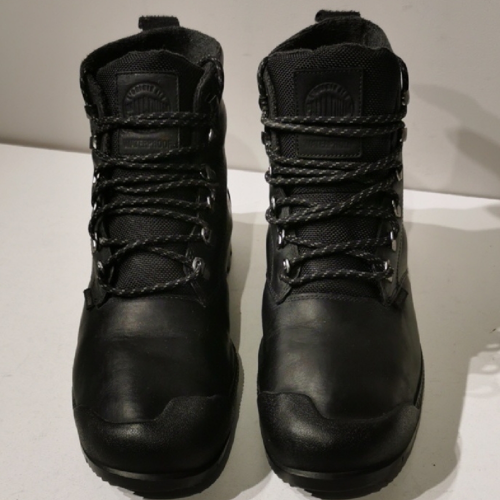 Palladium Men'sWaterProof Boots Pampatech Hi Lea WP Black Leather